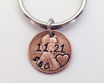 30th Anniversary Gift for Husband, 30 Year Anniversary Gifts, Anniversary Keychain Gifts for Parents, 30th Wedding Anniversary Gift for Wife