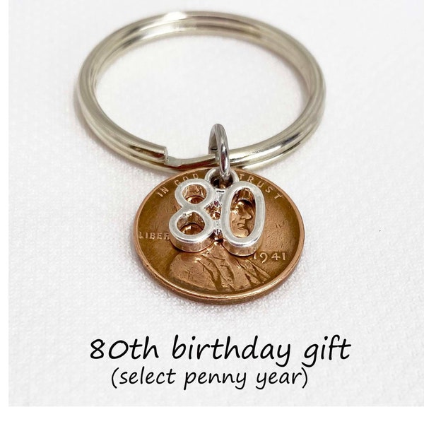 80th Birthday, 80th Birthday Gift for Dad, 80th Birthday Gift for Men, 80 Birthday Party, 1944 Birthday 1944 Penny, 80 Birthday Gift for Mom