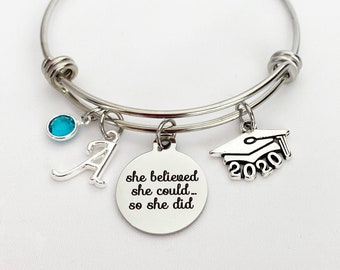 2024 Graduation Gifts for Girls, Senior Gifts, Graduate Gift for Her, Senior Night Gift, Class of 2024 Gifts, Graduating Bracelet, Grad Gift