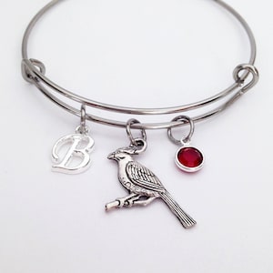 Bijoux cardinaux, bracelet oiseau cardinal pour femme, bracelet cardinal, oiseau cardinal du ciel, ange gardien, cadeaux cardinaux pour elle