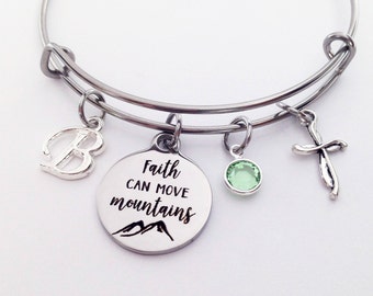 Christian Gifts for Women, Faith Bracelet, Faith Gift, Christian Jewelry, Adjustable Bracelets, Birthday Gifts for Friend, Mother's Day Gift