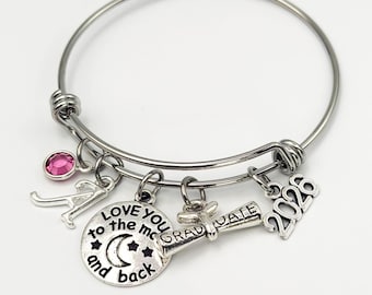 Kindergarten Graduation Gift, Preschool Graduation Bracelet, Class of 2026 Little Girls Jewelry, Gift for Daughter, Granddaughter or Niece