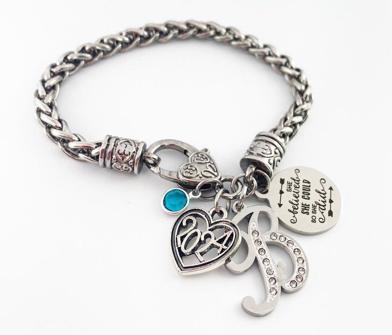 High School Graduation Gifts, 2026 Graduate Bracelet, Seniors Graduating Gifts, Senior Night Gifts for Girls, Grad Gifts Idea, Class of 2026 image 6