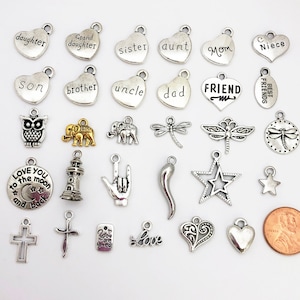 Add A Charm, Graduation Charms for Her, Add on Charms, She Believed She Could So She Did, Personalized Charm Bracelet, Necklace or Keychain image 5