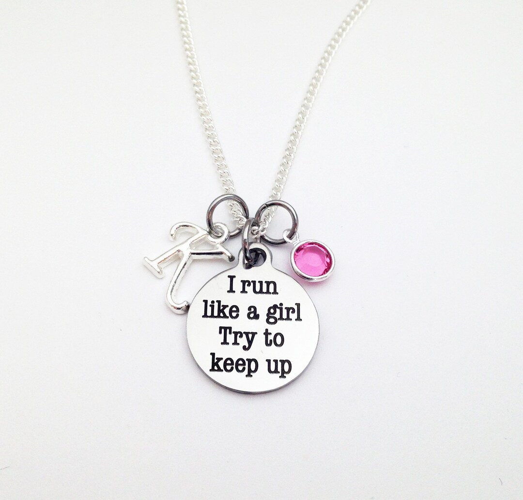 Runner Gifts for Women, Runner Necklace Personalized, Running Gifts for