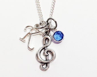 Music Gift, Music Note Necklace, Music Necklace, Choir Gift, Music Lover, Music Teacher Gift, Music Lover Gift, Gifts for Musician, Musician