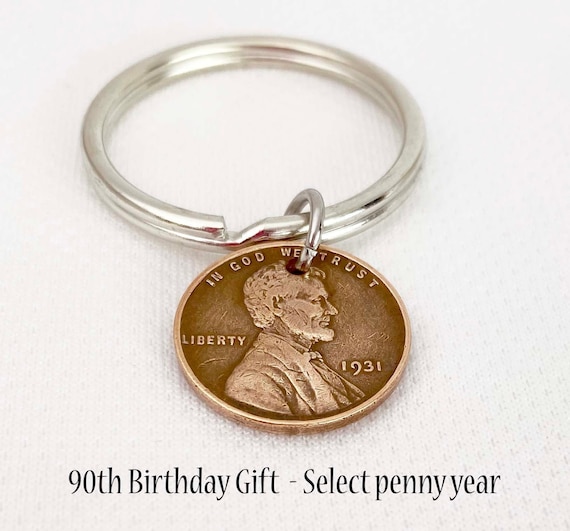 90th Birthday, 90th Birthday Gift, 90 Year Old Gift, 90th Birthday Gift Ideas, 90th Birthday Party Favors, 1936 Wheat Penny, 1936 Birthday