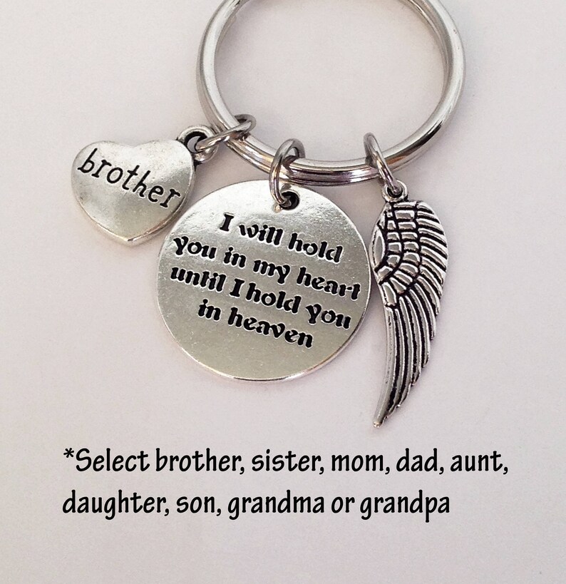Memorial Keychain Brother Memorial Sister Memorial in Etsy