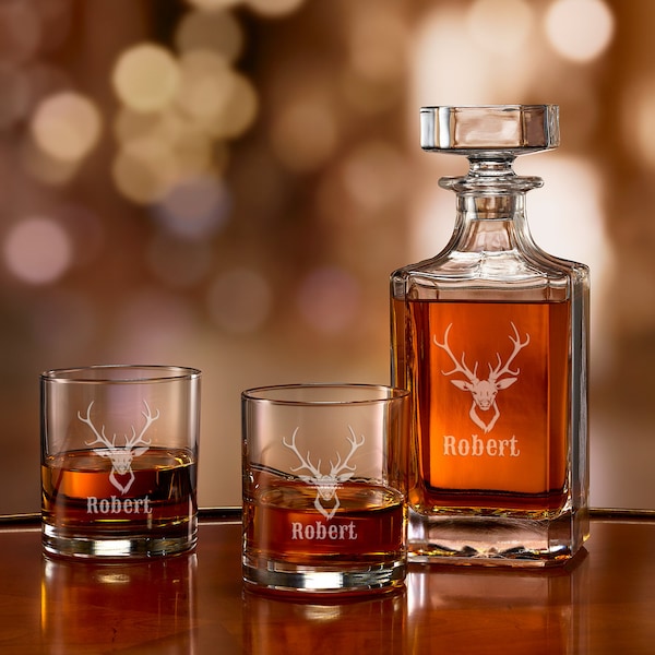 Whiskey Decanter Set Etsy