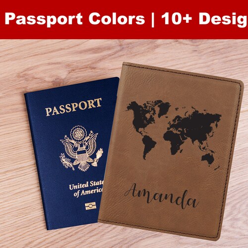 Custom Passport Cover Personalized Passport Holder Monogram Etsy