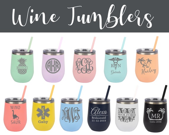 Personalized Wine Tumbler, Wine Sippy Cup