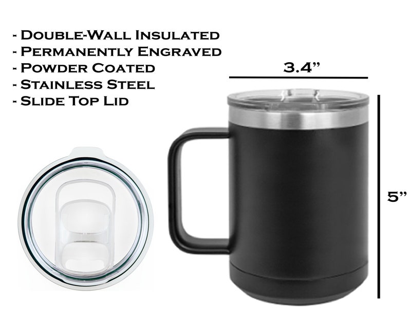 Camping Mugs Outdoor Mugs With Handle Custom Tumbler With Etsy