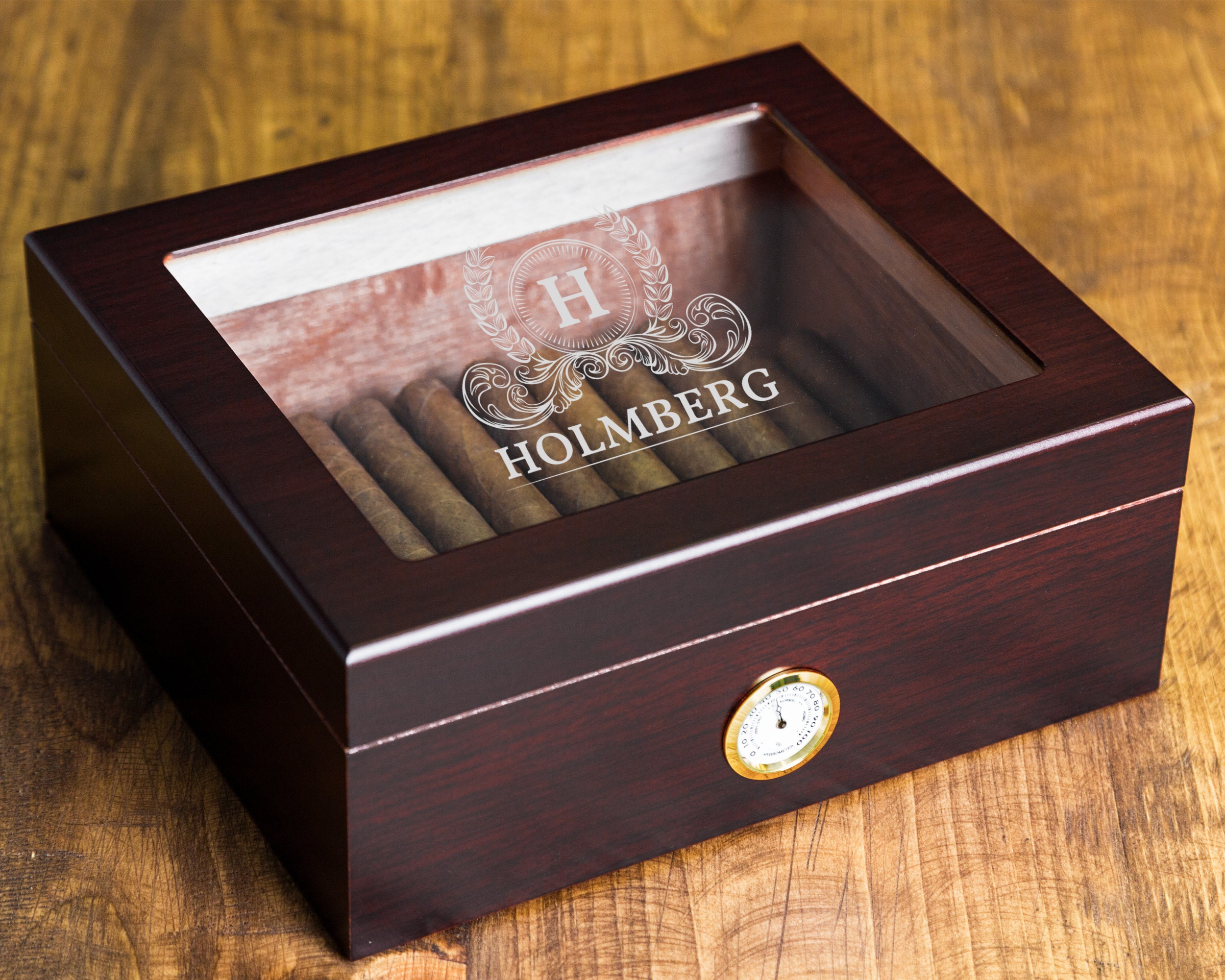 8x10 Large Wood Memory Box Engraved Walnut Box for 