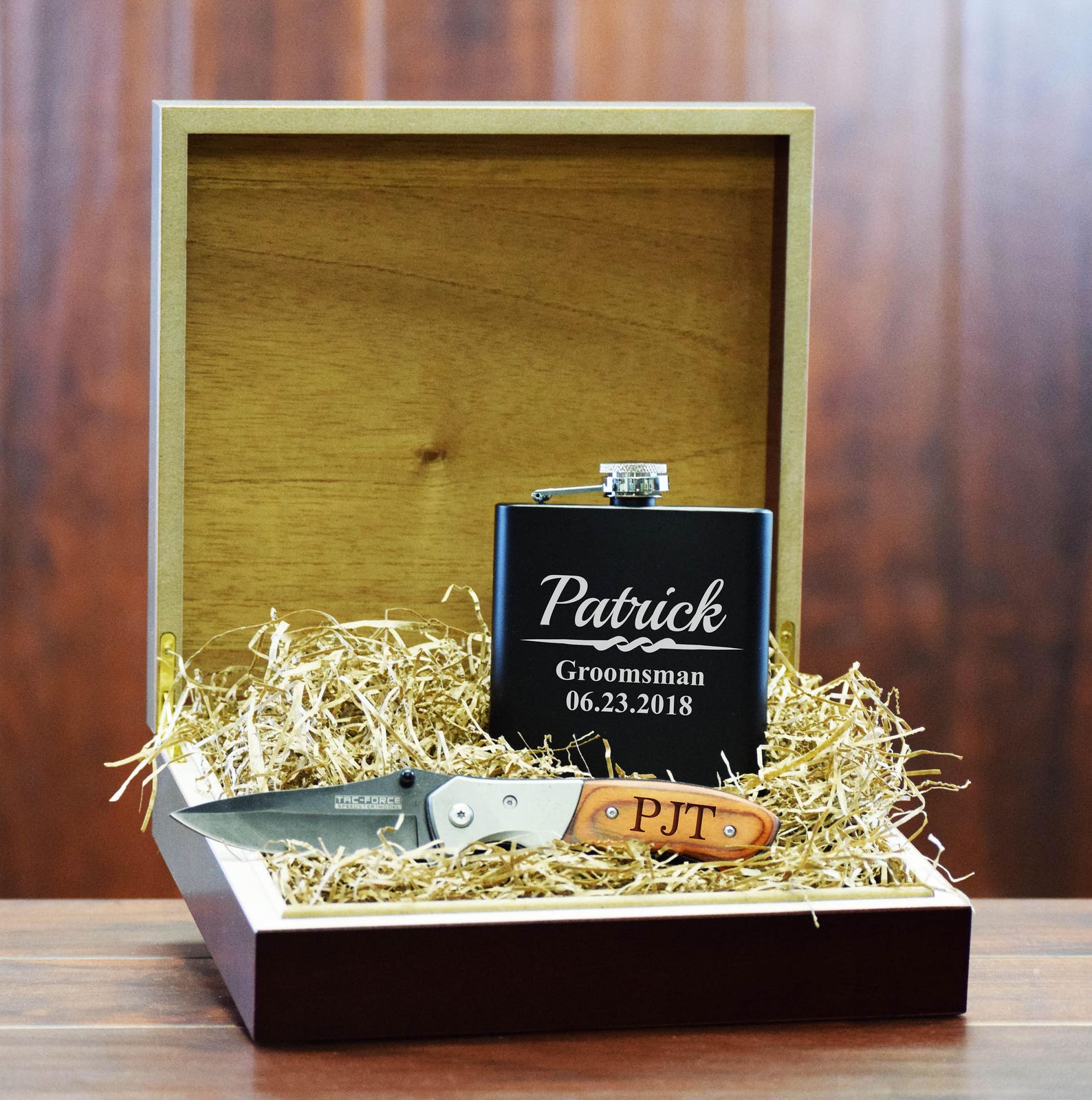 Groomsmen Box Set Groomsmen Gift Set Best Man Box Gift Set Etsy