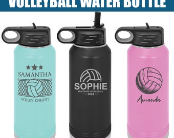 Bouteilles d’eau de volleyball personnalisées | Verres de sport personnalisés | Gobelets de volley-ball | Cadeaux de jeu de ballon de plage en salle