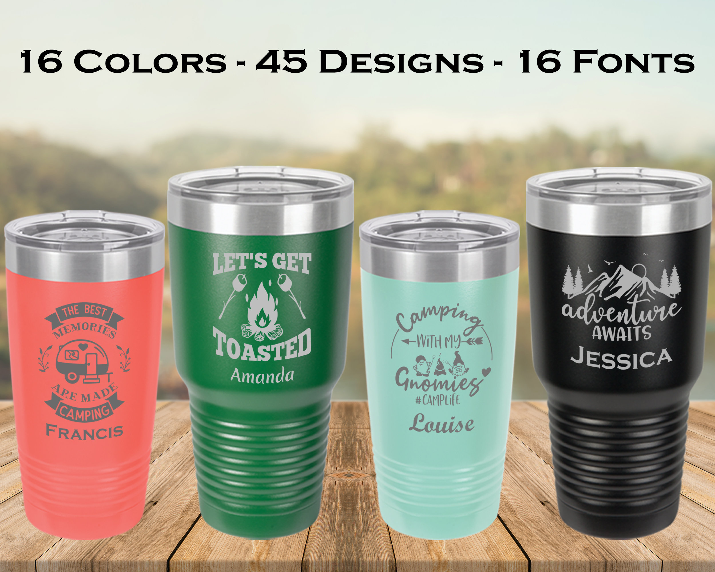 Personalized Beer Glass- 18 oz. Beer Glass -pint, camping, outdoor,  adventure, Wilde Nomad, beer lover, national park, personalized gift