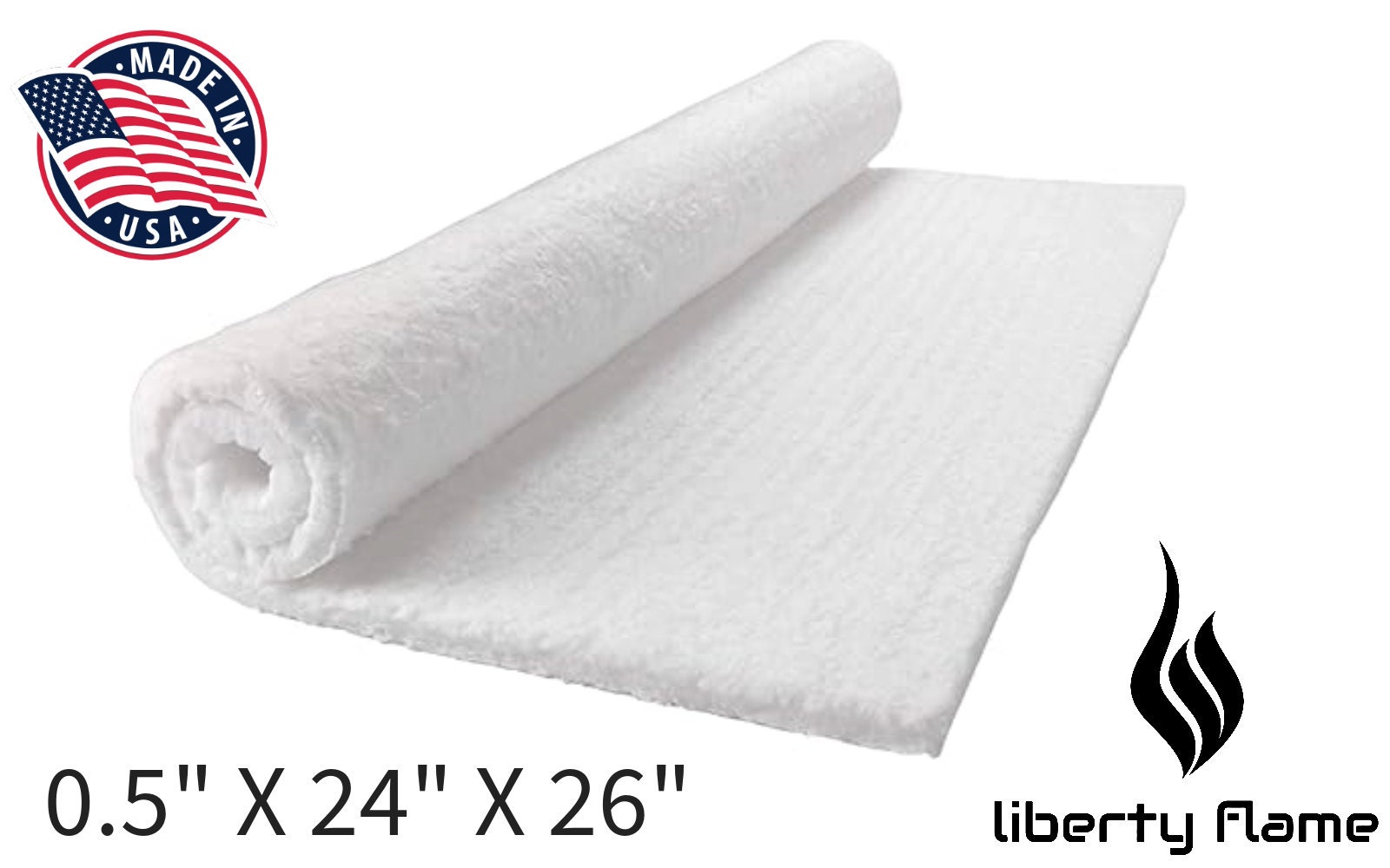 Ceramic Fiber Blanket, 8 lb Density 2 x 24 x 12.5' Roll