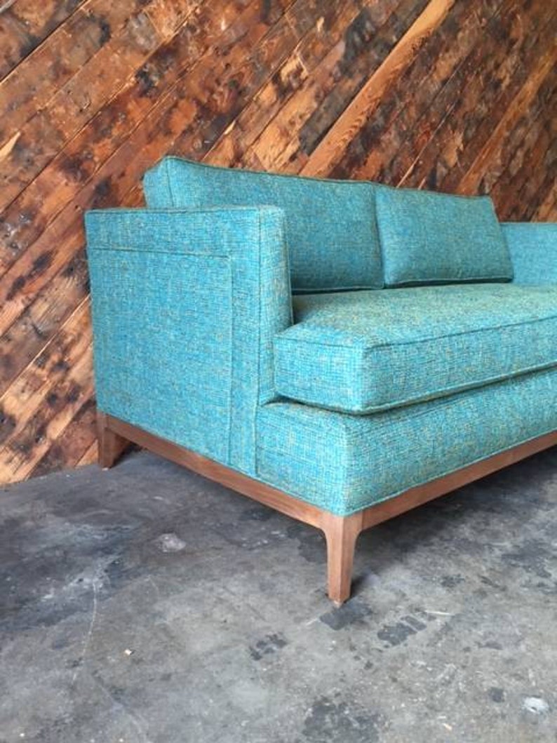 Mid Century Style Custom Love Seat Sofa | Etsy