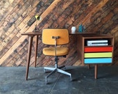 Mid Century Style Custom Walnut Desk (Customization Available)