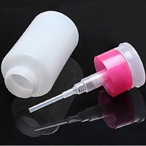 Pump Dispenser Bottle: 5oz Acetone, Cleanser, Makeup Remover