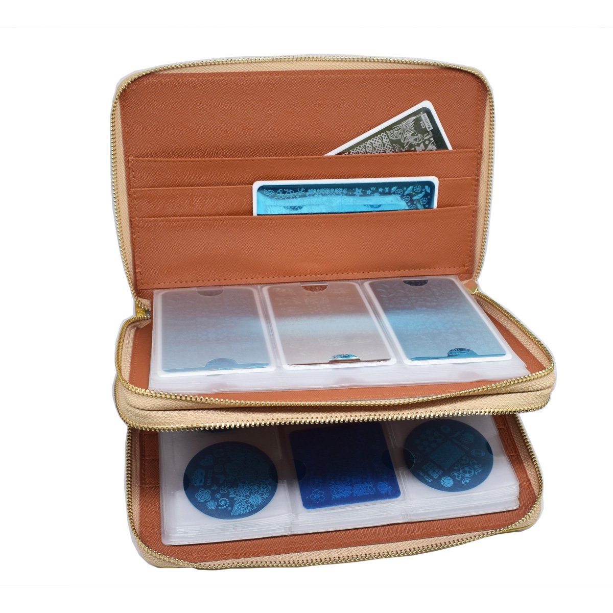 216 Slots Nail Stamping Plate Holder Case Round Square Etsy