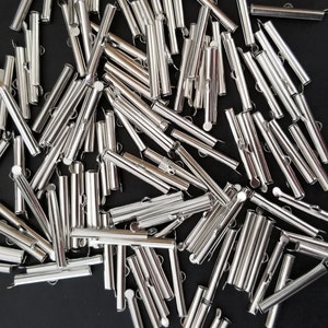 Slide On Tube Clasps Loom Jewelry Connector for Handmade Jewelry  (30x4mm)