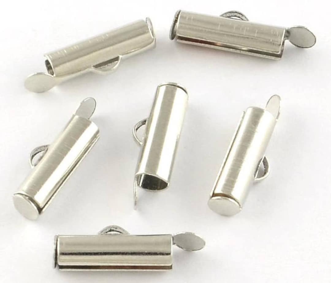 Jewelry Making Clasps Metal Connector Slide on Tube Findings Loom Jewelry  Clasps 16x4mm 20/50/100pcs Necklace Bracelet Clasp Beading Craft - Etsy