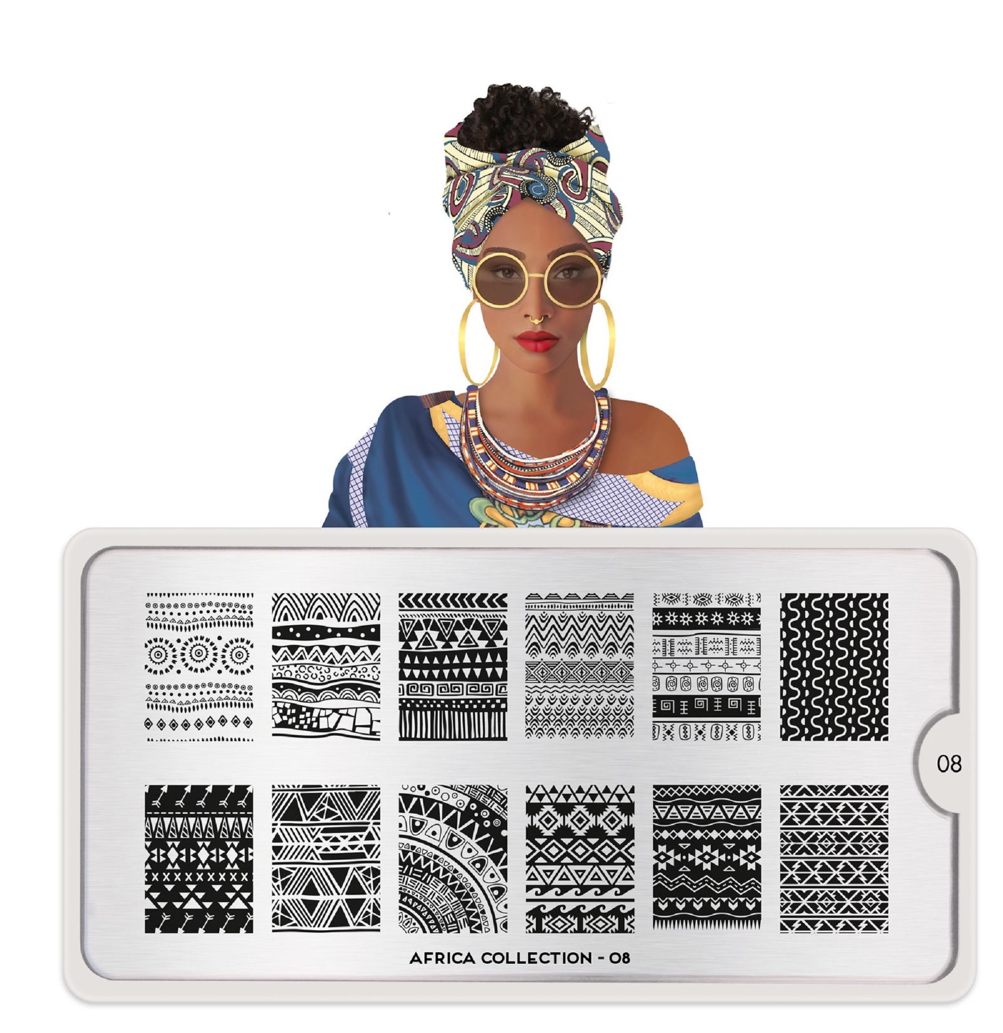 Moyou-london Nail Stamping Plate Africa Bridal Suki Tourist