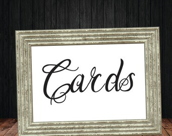 Wedding Card Table Sign Instant Download