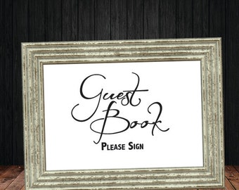Wedding Guest Book Sign Instant Digital Download