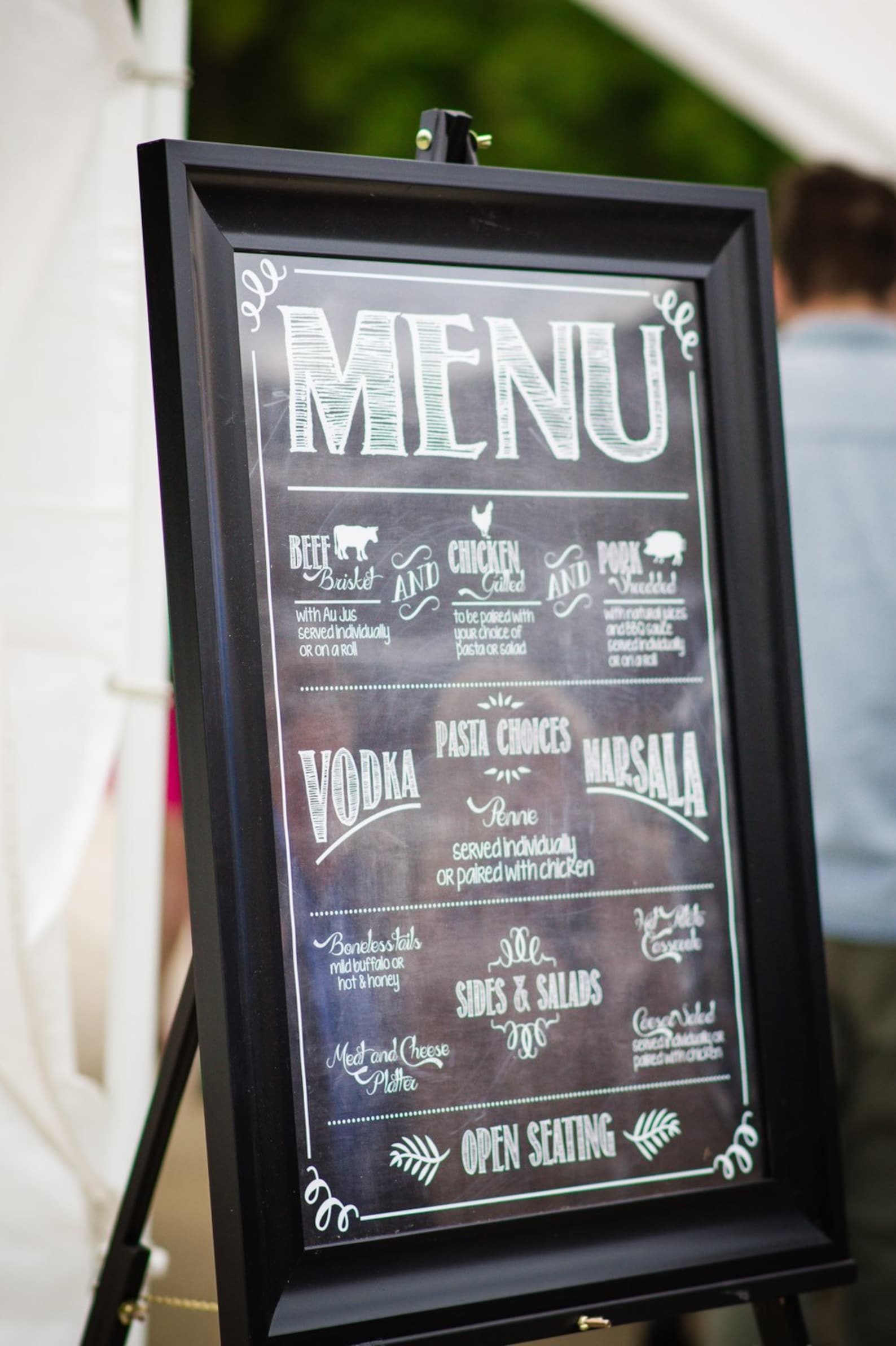 Chalkboard Buffet Menu Sign Custom Digital Copy Etsy