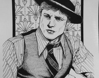 ロバート・レッドフォードとポール・ニューマンのサイン入り写真