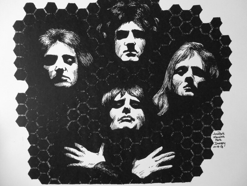 Queen Freddie Mercury Brian May 14 x 11/" Photo Print