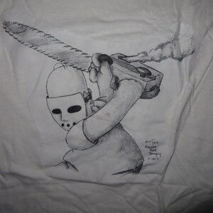 Motosierra y Homero (camiseta)