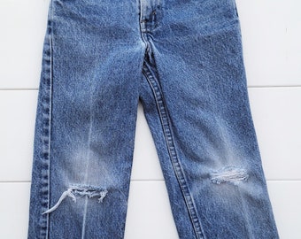 KIDS 21  inch waist---- Levis Vtg orange tab Levis denim jeans 21 W x 17 inseam