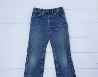 Juniors KIDS 24 inch waist-----Lee Vtg 80's KIDS LEE  denim jeans 24 W x 26 inseam student size