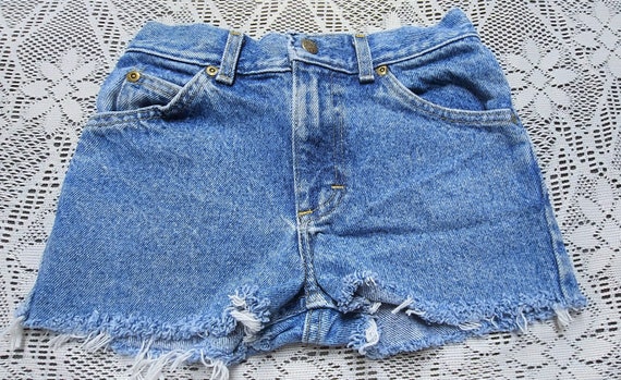 Kids Vtg 70's LEE  cut off denim shorts  Boys and… - image 2