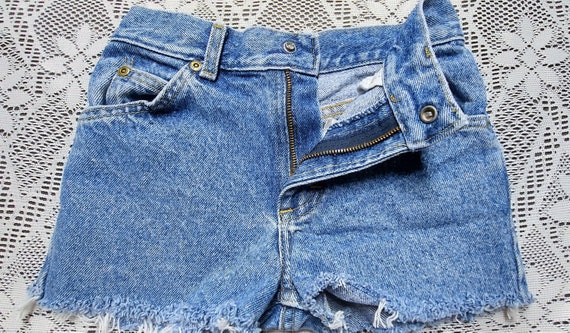 Kids Vtg 70's LEE  cut off denim shorts  Boys and… - image 4