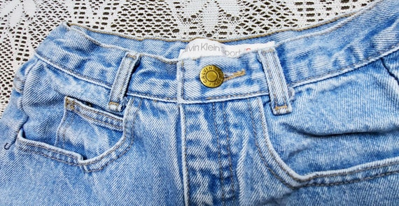 23 inch waist-----Vintage 80's Calvin Klein  High… - image 2
