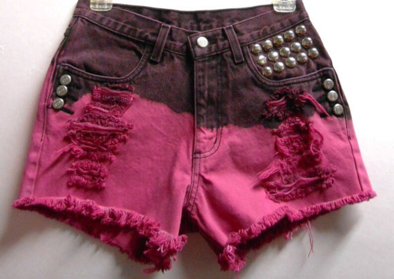 pink cut off shorts