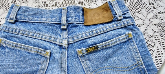 Kids Vtg 70's LEE  cut off denim shorts  Boys and… - image 3