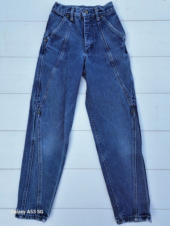 KIDS 20 inch waist-----Lee Vtg 80's KIDS denim je… - image 2