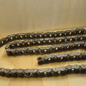 Industrial Steel Chain, Bearings, Salvage, Repurpose, Art Craft Projects, Metal welding, Steampunk, Upcycle Salvage Parts Recycle Chain Link