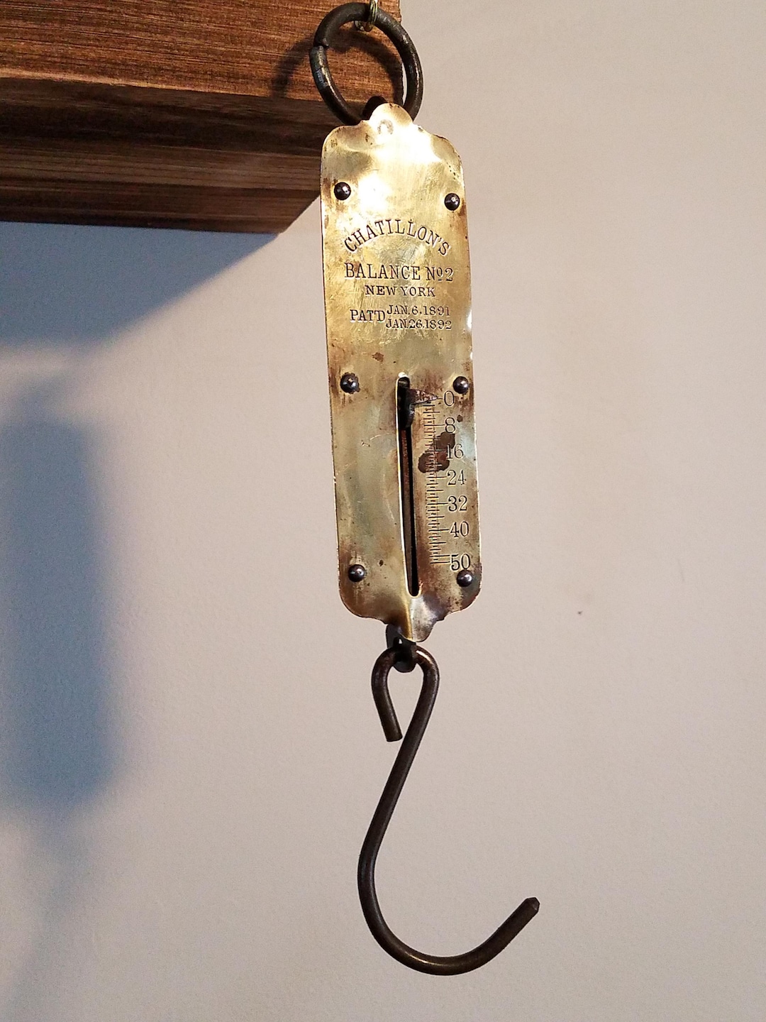 Vintage Chatillon's Balance No. 2 Hanging Spring Scale, Industrial ...