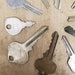 10 Random Salvaged Keys Flat Keys, Bulk, Mixed Lot, Embellishments - Etsy