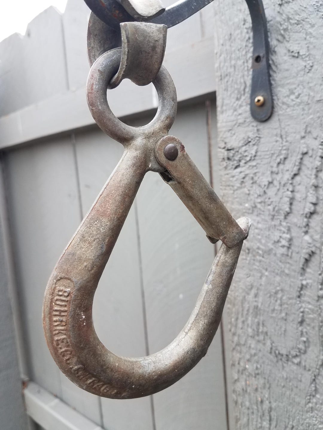 Vintage BUHRKE Co. C or D Shaped Rigging Hook, Farmhouse, Primitive - Etsy