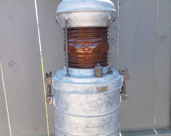 Vintage PERKO Marine 6 Volt Lantern, Nautical Decor