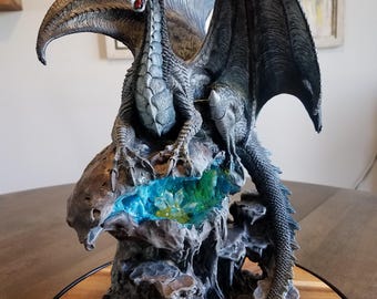 Quicksilver Fantasy Dragon Cold Cast Resin Statue NIB, Monsters