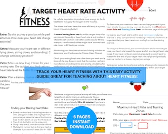 Laboratorio di fitness per la frequenza cardiaca, registro degli esercizi, fitness cardiovascolare, fitness tracker, attività a riposo e con frequenza cardiaca massima, diario degli esercizi per principianti