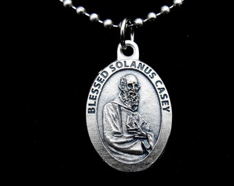 Blessed Solanus Necklace, 2.4mm Ball Chain, Miracle Worker, Patron Saint of the Poor, Sick, Outcast and Suffering, Capuchin Franciscan friar